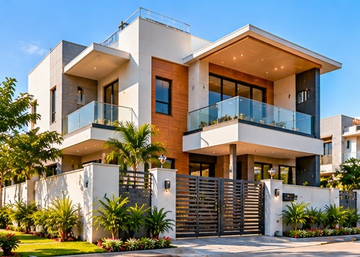 Residential independent house construction